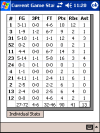 Basketball Stats Screen